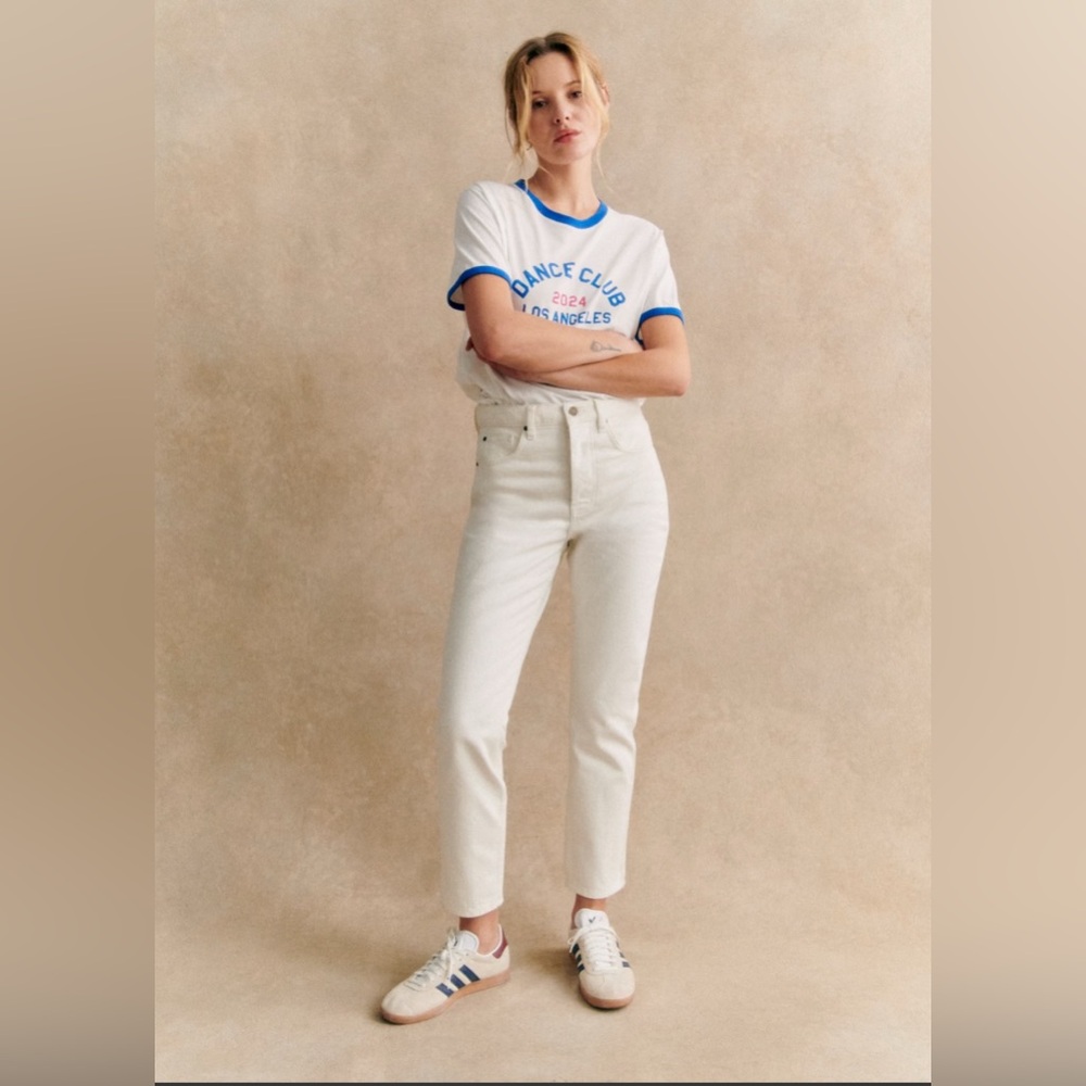 Sezane Brut Sexy Jeans - Size 29 - White - Worn Once